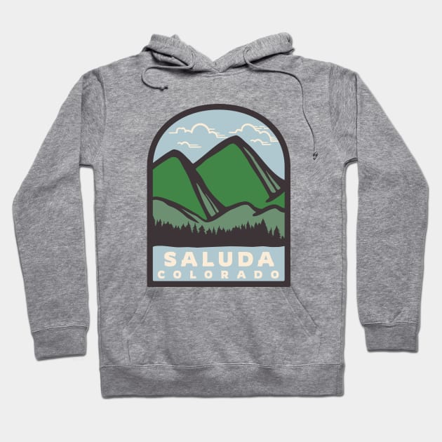 Saluda Colorado Rocky Mountains Wilderness Hoodie by Go With Tammy